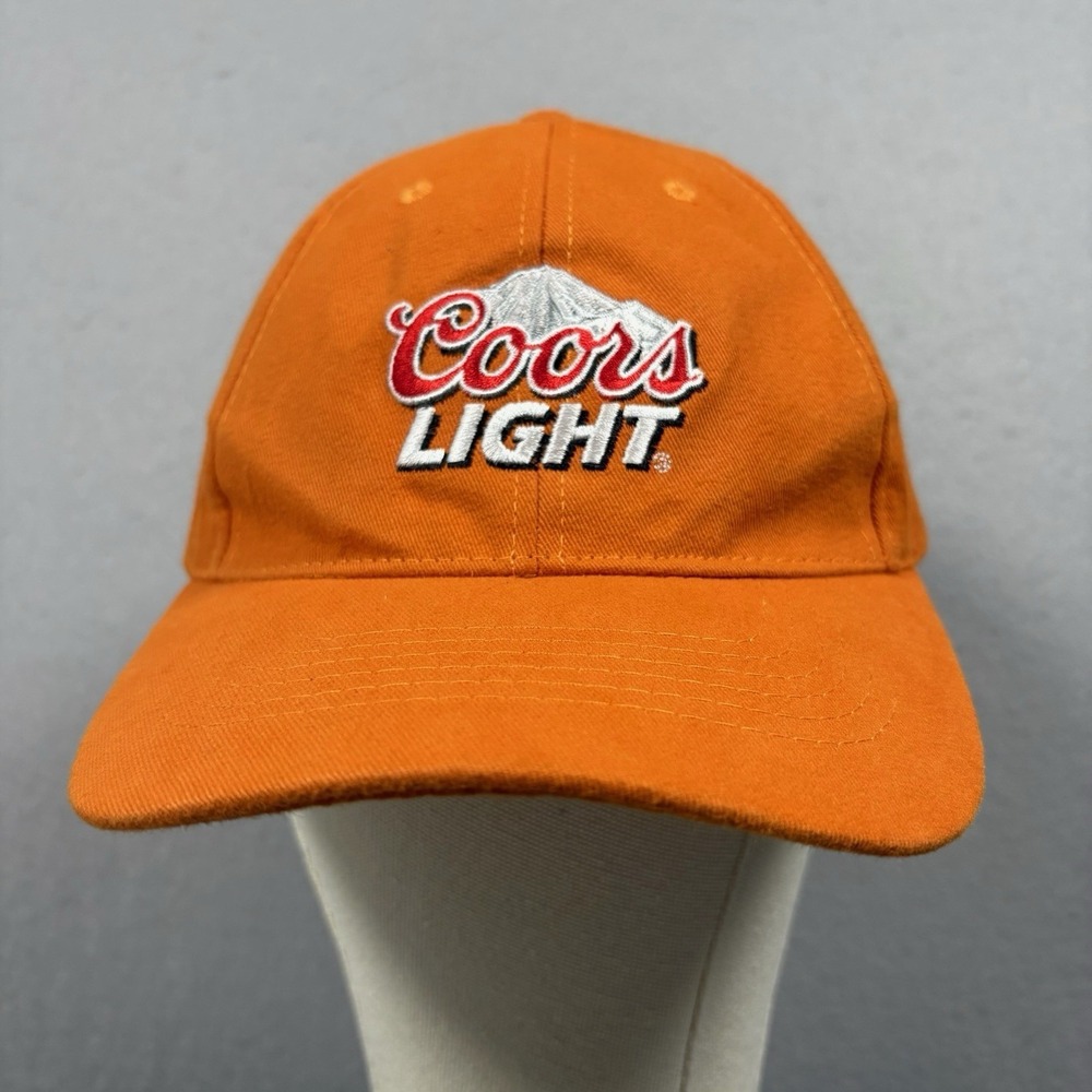 Coors Light Baseball Hat Cap Adjustable Orange Embroidered Acme Unisex OSFM